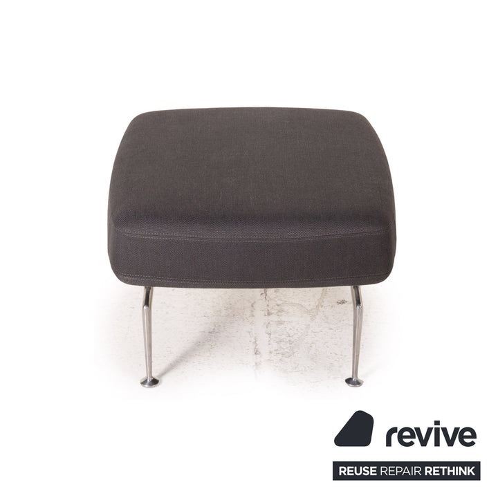Vitra Suita Stoff Fauteuil Sessel inkl. Hocker Ottoman Grau