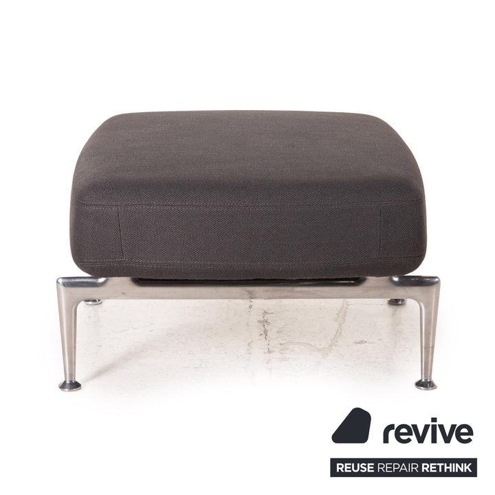 Vitra Suita Stoff Fauteuil Sessel inkl. Hocker Ottoman Grau