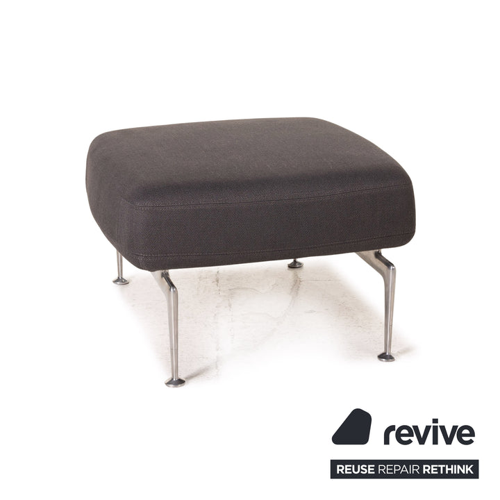 Vitra Suita Stoff Fauteuil Sessel inkl. Hocker Ottoman Grau