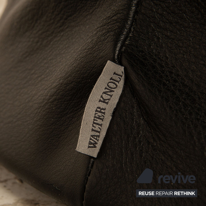 Walter Knoll Bellows Stool Leather Coffee Table Black Function