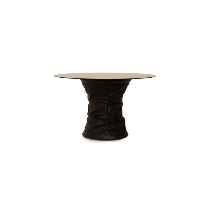 Walter Knoll Bellows Stool Leather Coffee Table Black Function