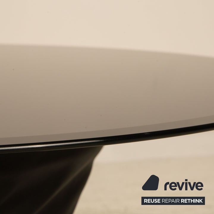 Walter Knoll Bellows Stool Leather Coffee Table Black Function