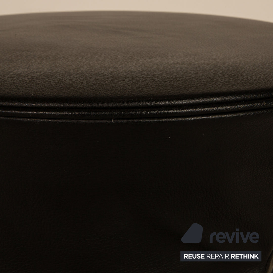 Walter Knoll Bellows Stool Leder Hocker Schwarz Funktion