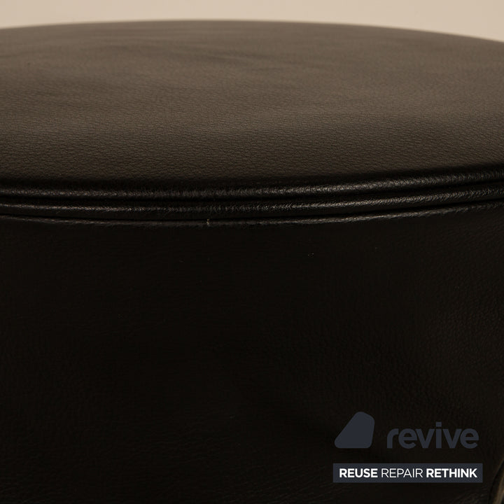 Walter Knoll Bellows Stool Leder Hocker Schwarz Funktion