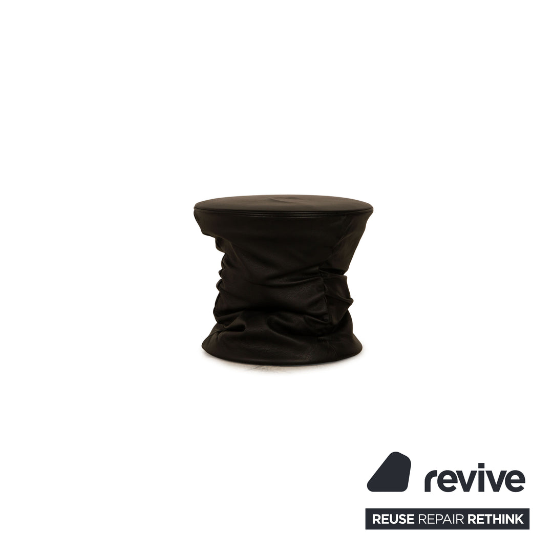 Walter Knoll Bellows Stool Leder Hocker Schwarz Funktion
