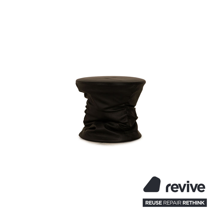 Walter Knoll Bellows Stool Leder Hocker Schwarz Funktion