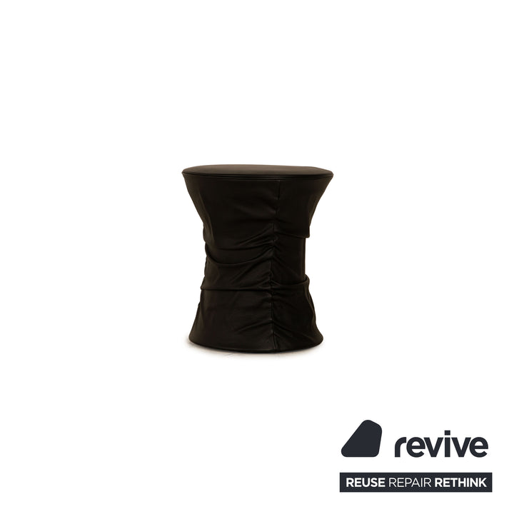 Walter Knoll Bellows Stool Leder Hocker Schwarz Funktion