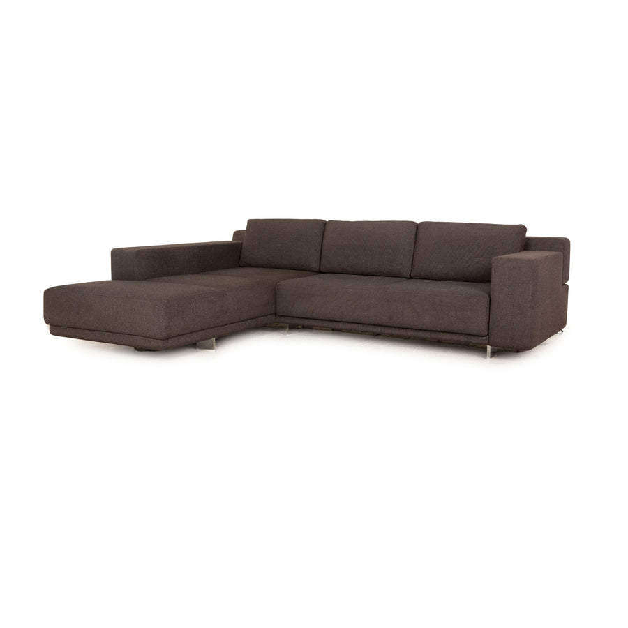 Walter Knoll Big Blue Tissu Gris Canapé D'angle Méridienne Gauche Fonction Électrique
