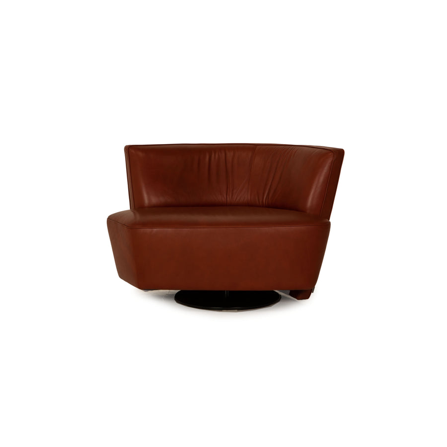 Walter Knoll Drift Leather Armchair Brown Sofa Couch