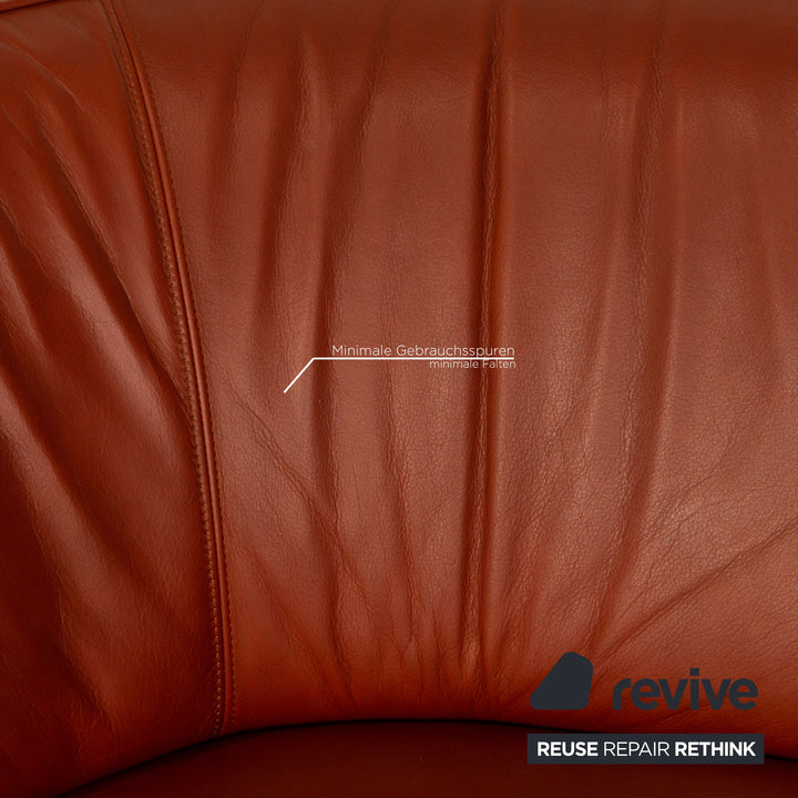 Walter Knoll Drift Leather Armchair Brown Sofa Couch