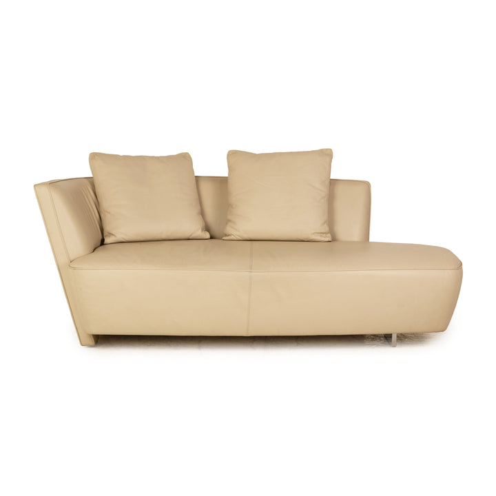 Walter Knoll Drift Leder Sofa Beige Grau Zweisitzer Couch