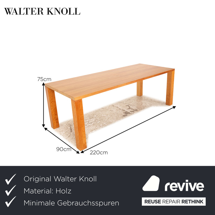 Walter Knoll Esstisch Holz Braun Modern 220 x 75 x 90