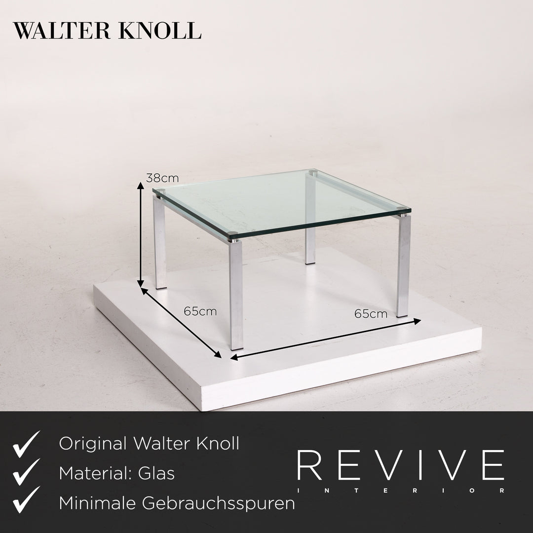 Walter Knoll Foster 500 Glas Metall Couchtisch Tisch #14310