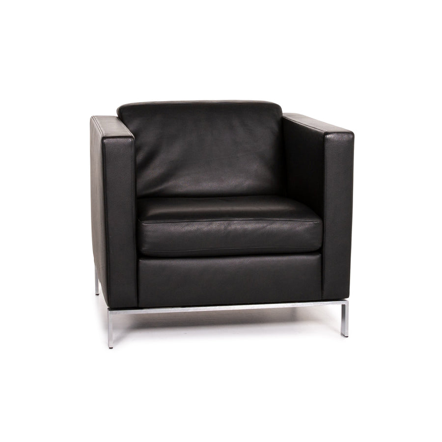 Walter Knoll Foster 500 Leather Armchair Black #14766