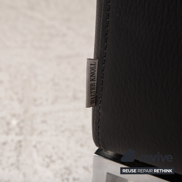 Walter Knoll Foster 500 schwarz Leder Dreisitzer