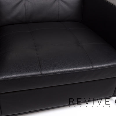 Walter Knoll Foster Leder Sessel Schwarz #13325