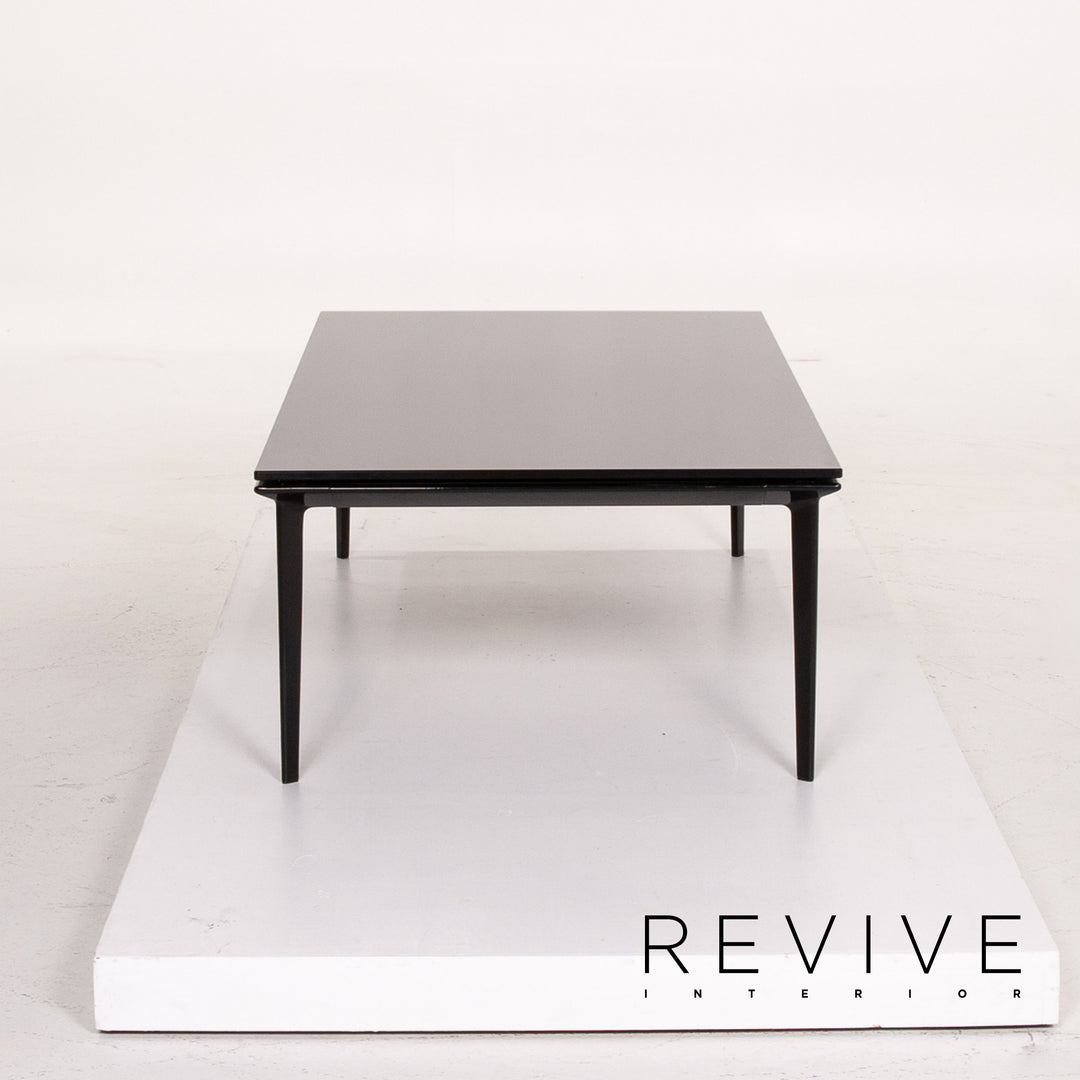 Walter Knoll Glas Aluminium Couchtisch Set Schwarz Tisch #13992