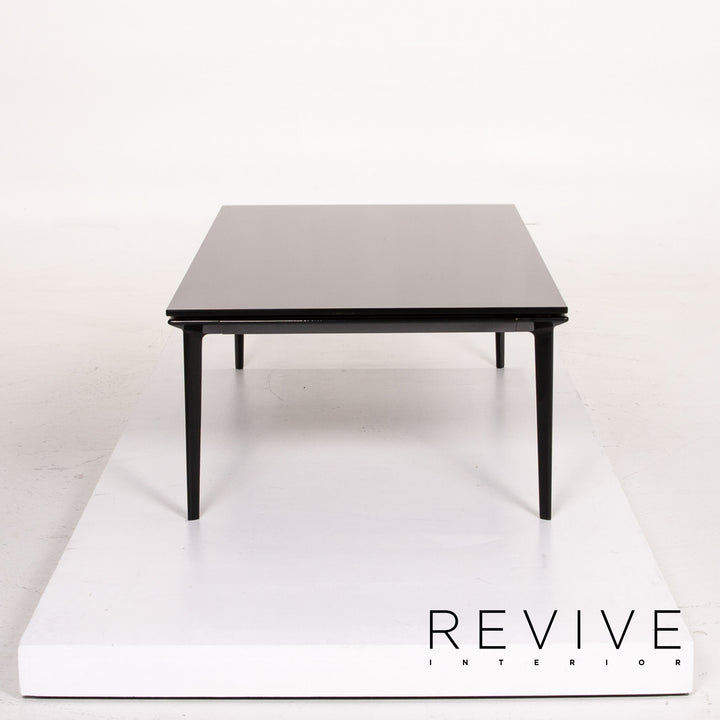Walter Knoll Glas Aluminium Couchtisch Set Schwarz Tisch #13992