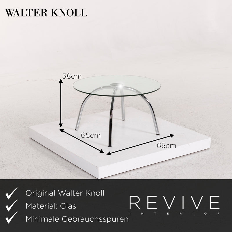 Walter Knoll Glas Couchtisch Rund 