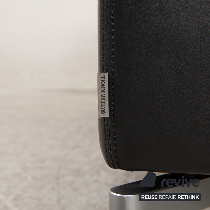 Walter Knoll Good Times Leather Stool Dark Blue