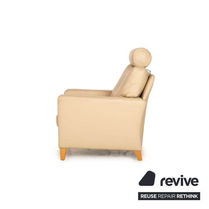 Walter Knoll Henry Leder Sessel Creme