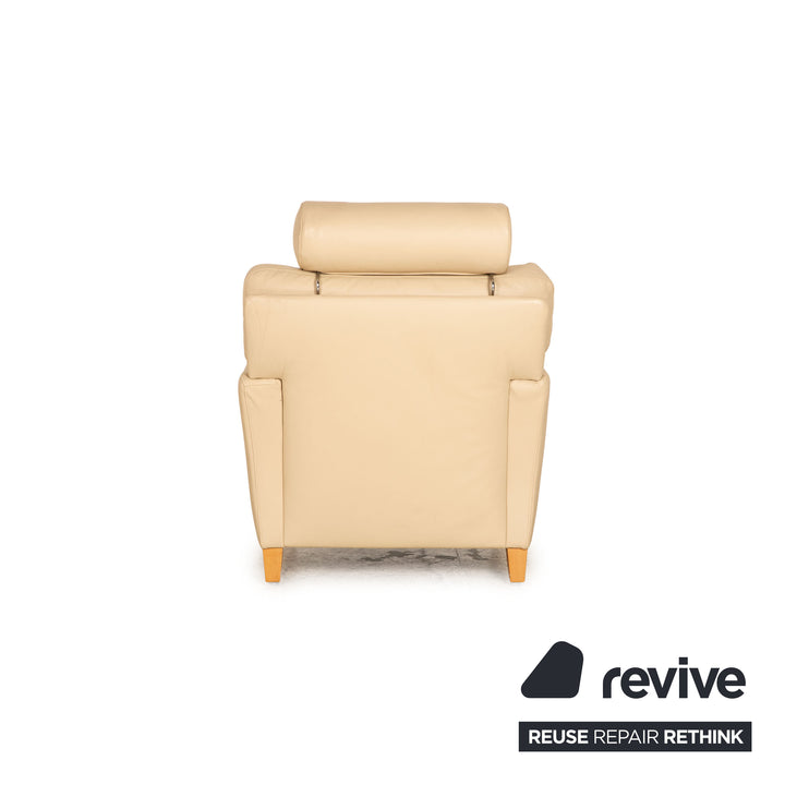 Walter Knoll Henry Leder Sessel Creme