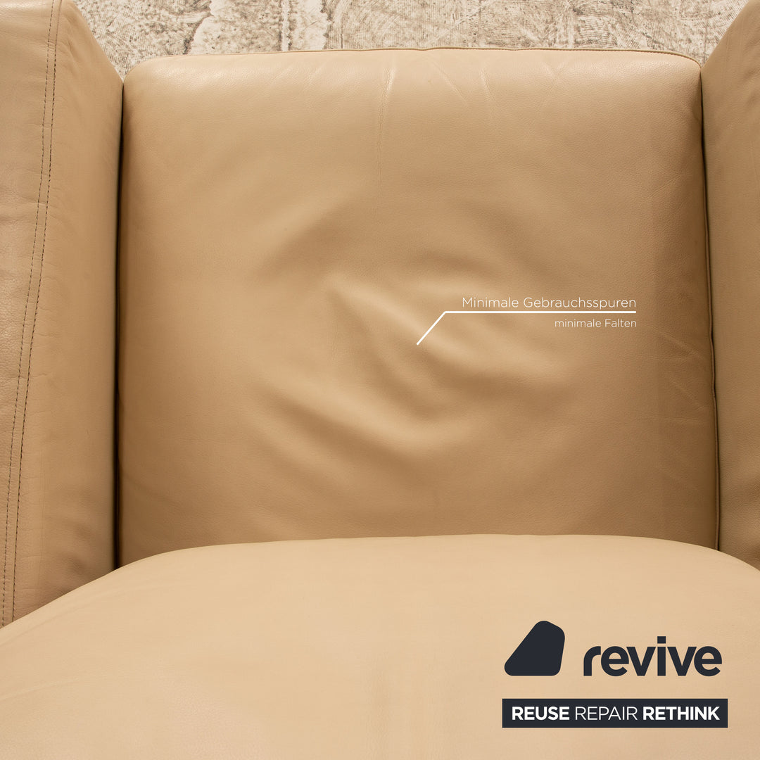 Walter Knoll Henry Leder Sessel Creme