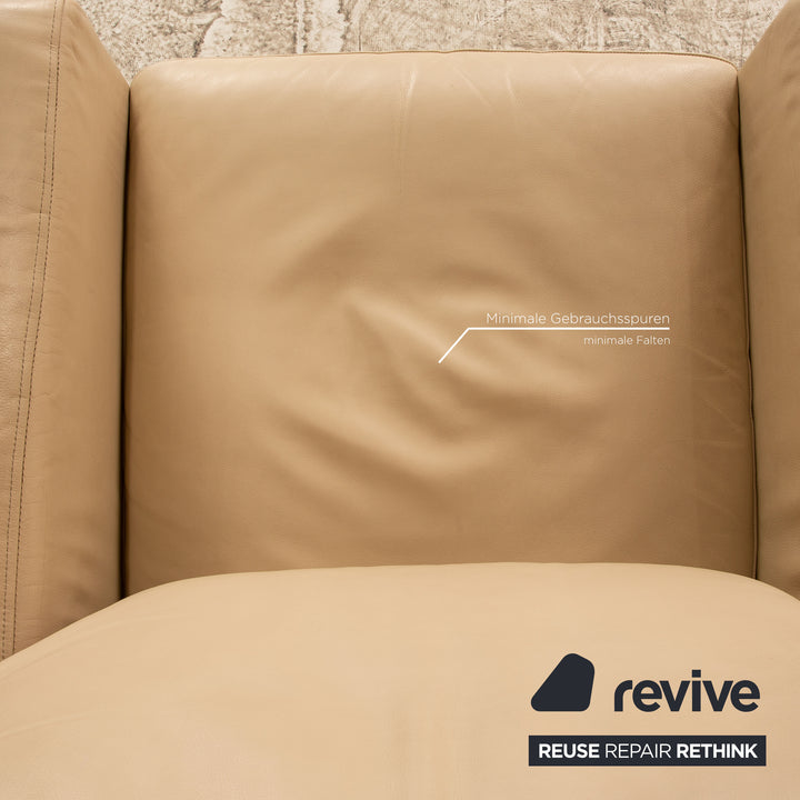 Walter Knoll Henry Leder Sessel Creme
