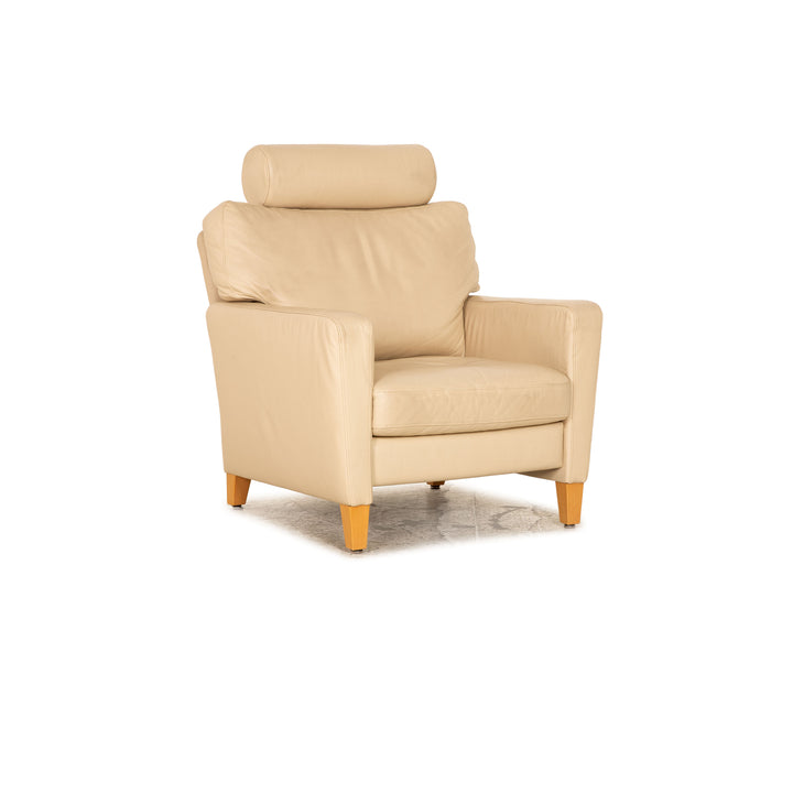 Walter Knoll Henry Leder Sessel Creme
