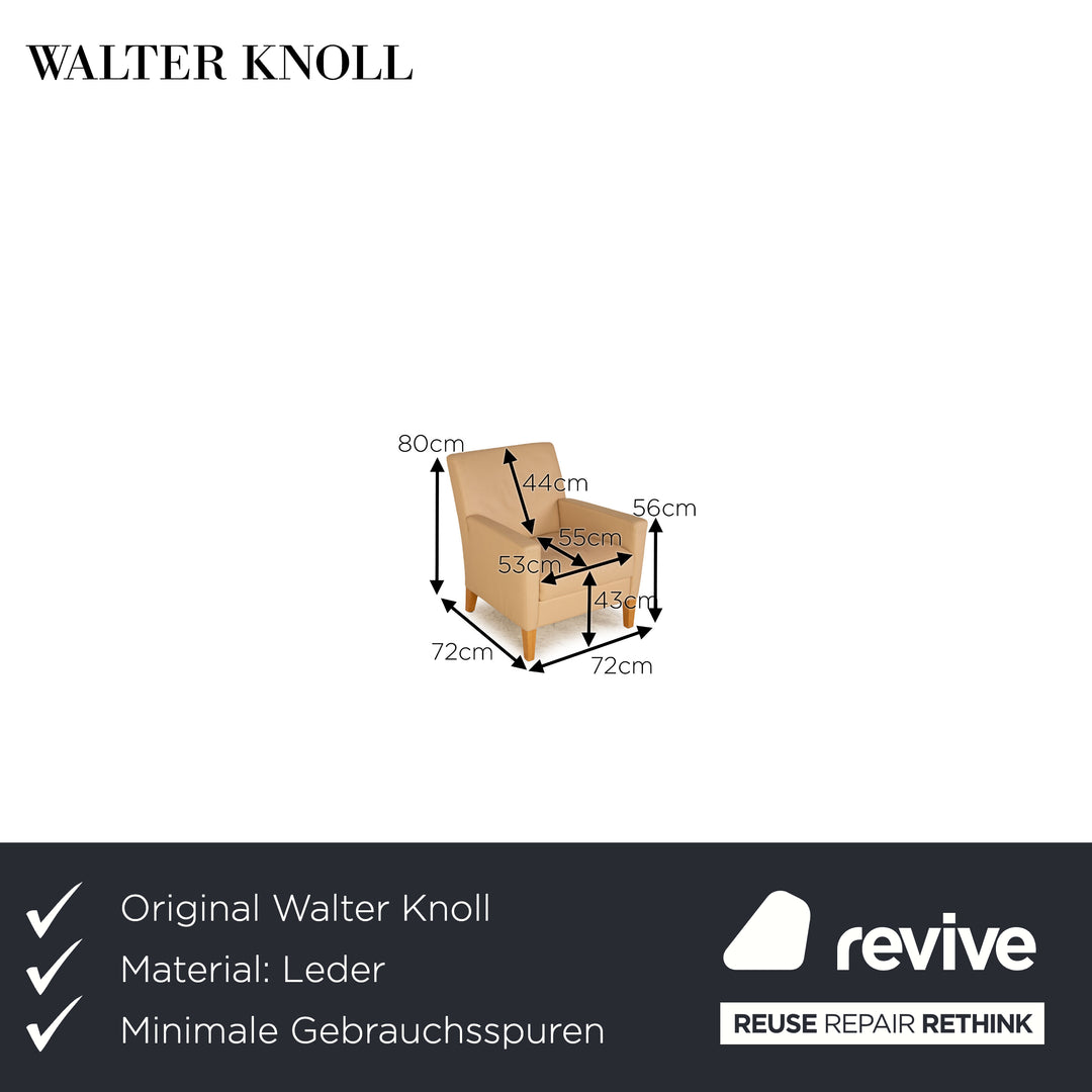 Walter Knoll Henry armchair beige