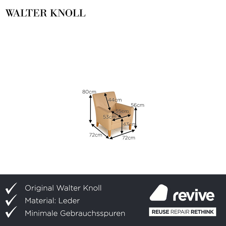 Walter Knoll Henry armchair beige