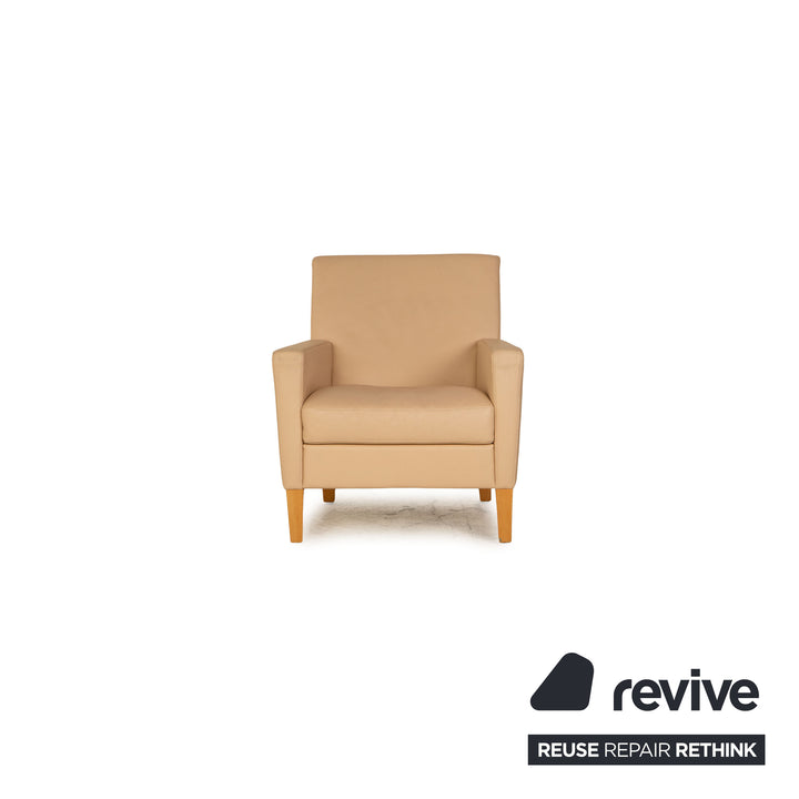 Walter Knoll Henry sofa set beige three-seater two-seater armchair couch