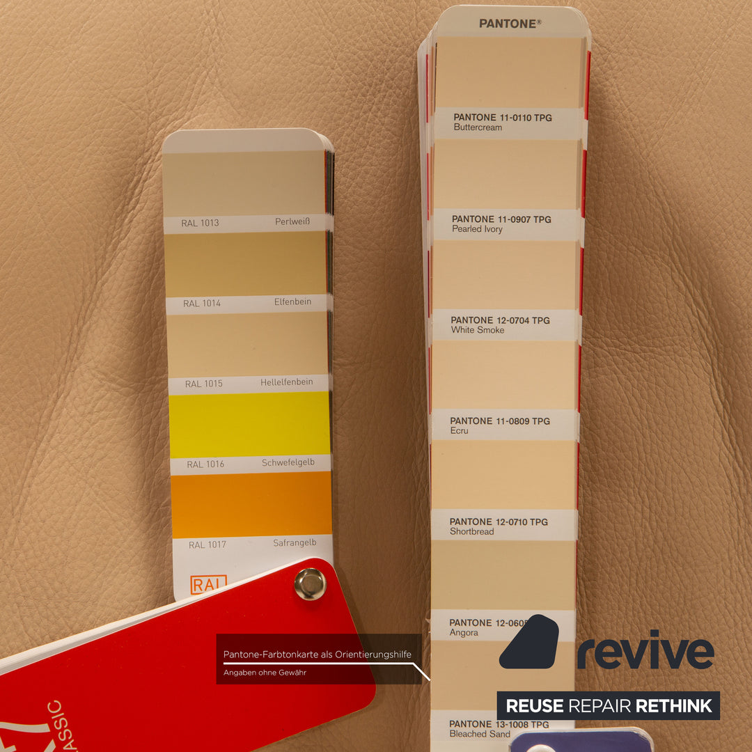 Walter Knoll Henry sofa set beige three-seater two-seater armchair couch