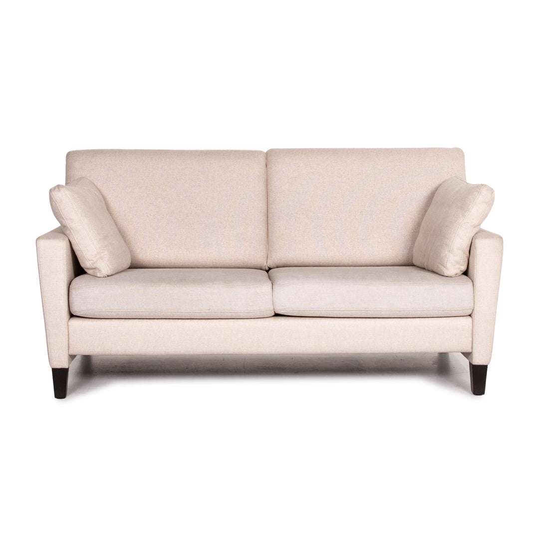 Walter Knoll Henry Fabric Sofa Cream Two Seater Couch #14711