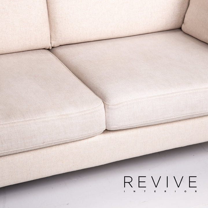 Walter Knoll Henry Fabric Sofa Cream Two Seater Couch #14711