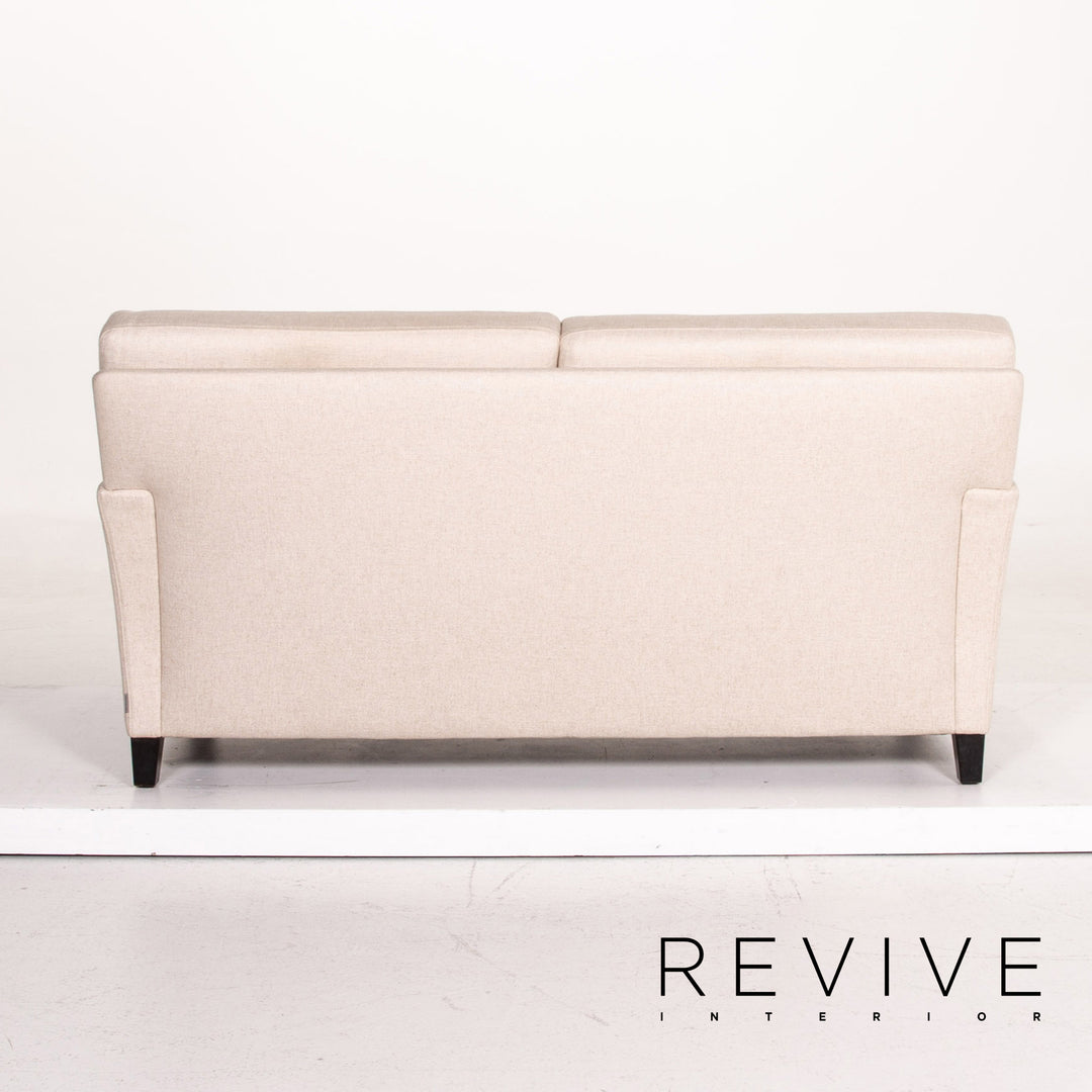 Walter Knoll Henry Fabric Sofa Cream Two Seater Couch #14711