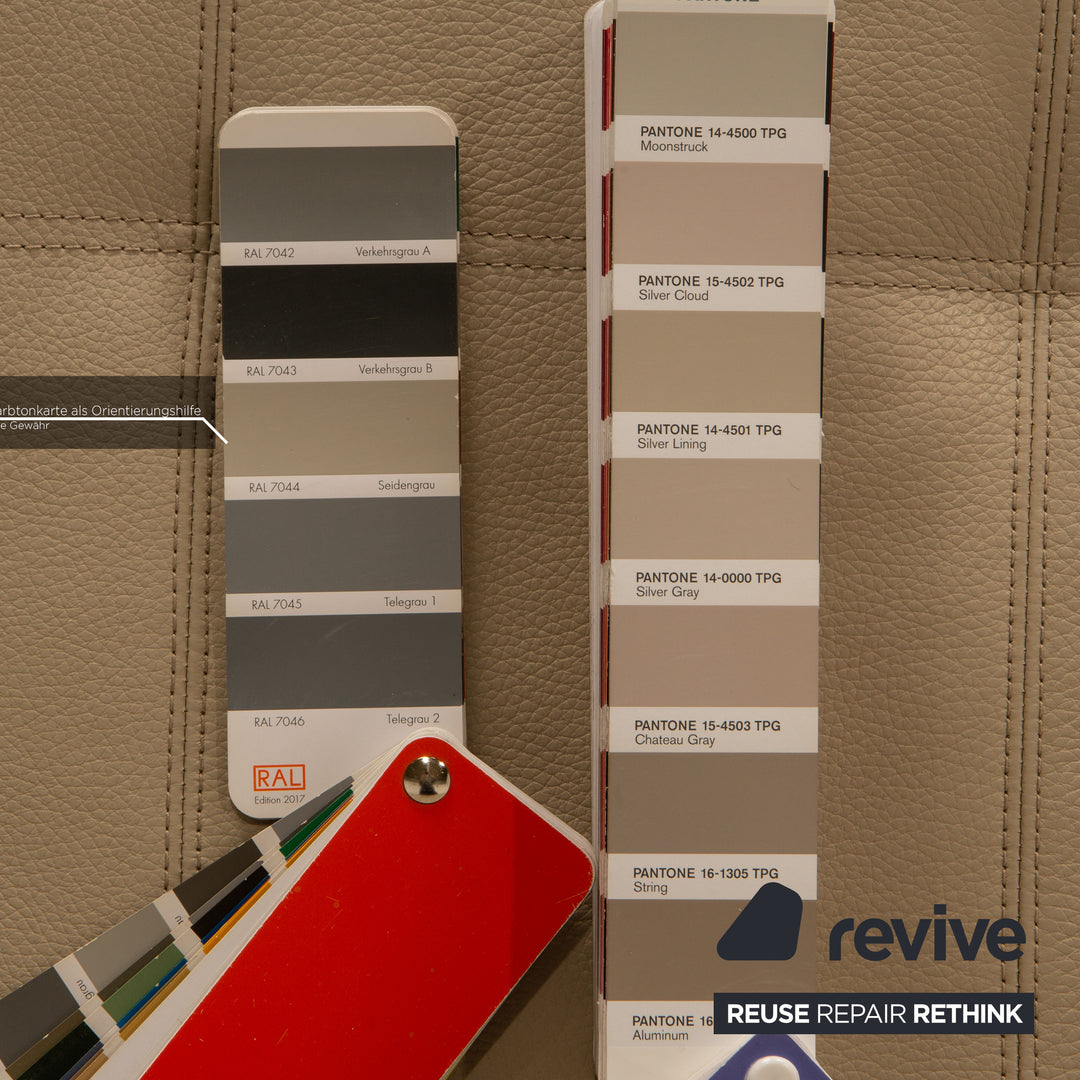 Walter Knoll Hugo Boss Woman leather armchair cream