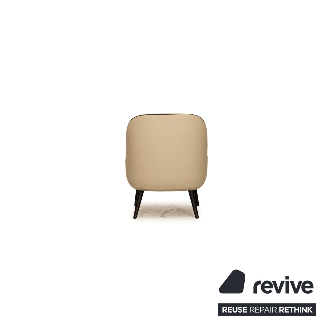 Walter Knoll Hugo Boss Woman leather armchair cream