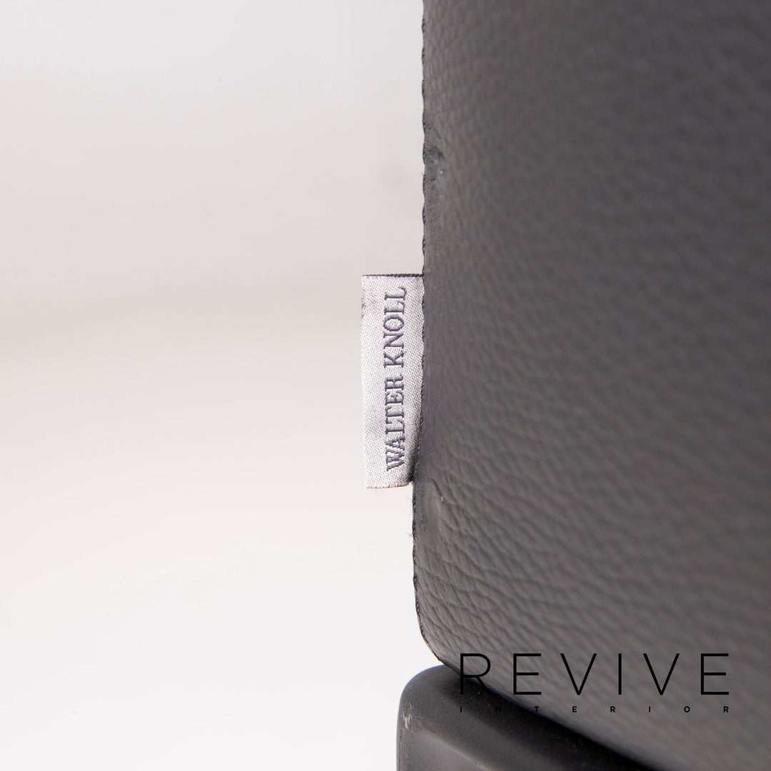 Walter Knoll Jaan Leather Sofa Black Three Seater #14702