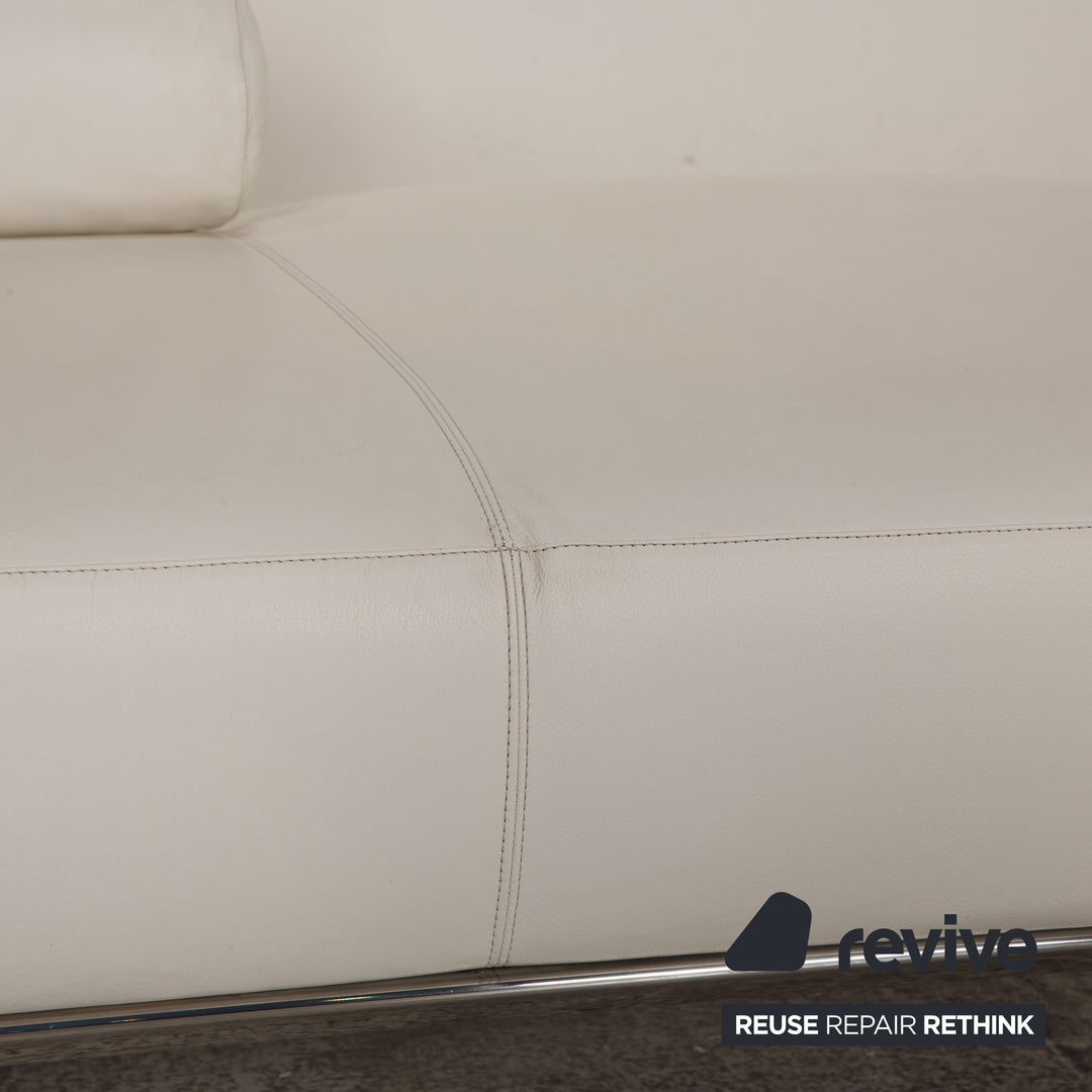 Walter Knoll Jaan Living leather lounger cream daybed