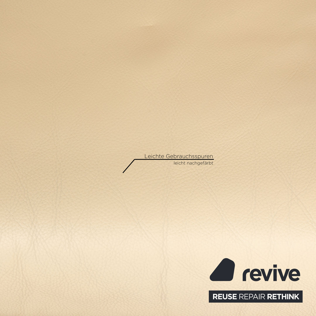 Walter Knoll Jason 390 leather sofa cream two seater couch function