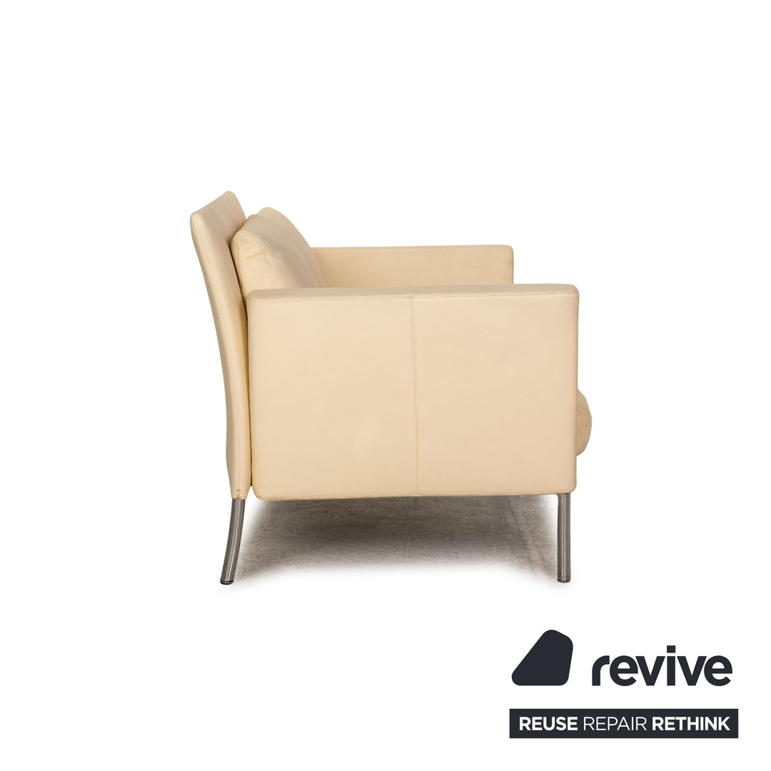 Walter Knoll Jason 390 leather sofa cream two seater couch function