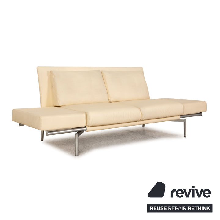 Walter Knoll Jason 390 leather sofa cream two seater couch function