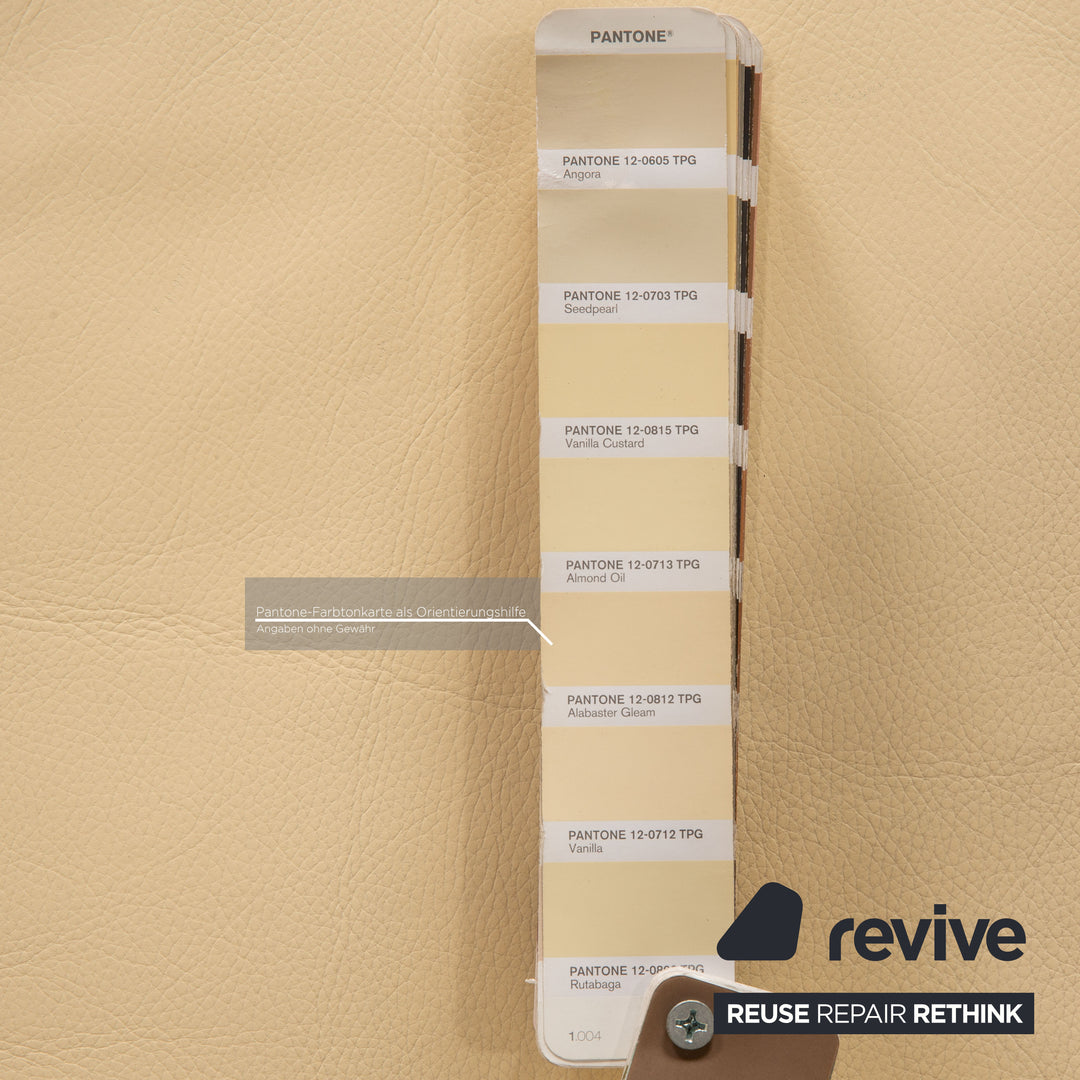 Walter Knoll Jason 390 leather sofa cream two seater couch function