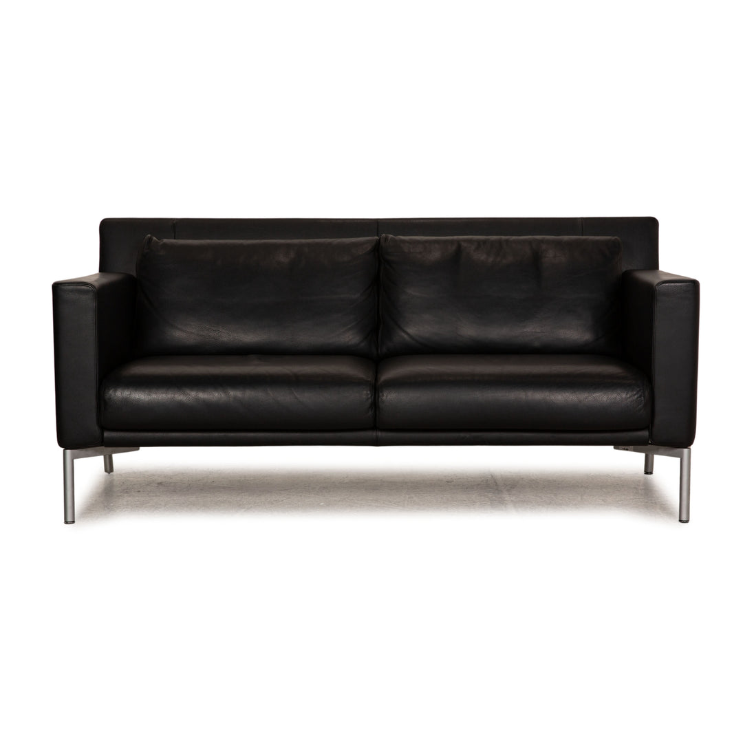 Walter Knoll Jason Leather Sofa Black Two seater couch function