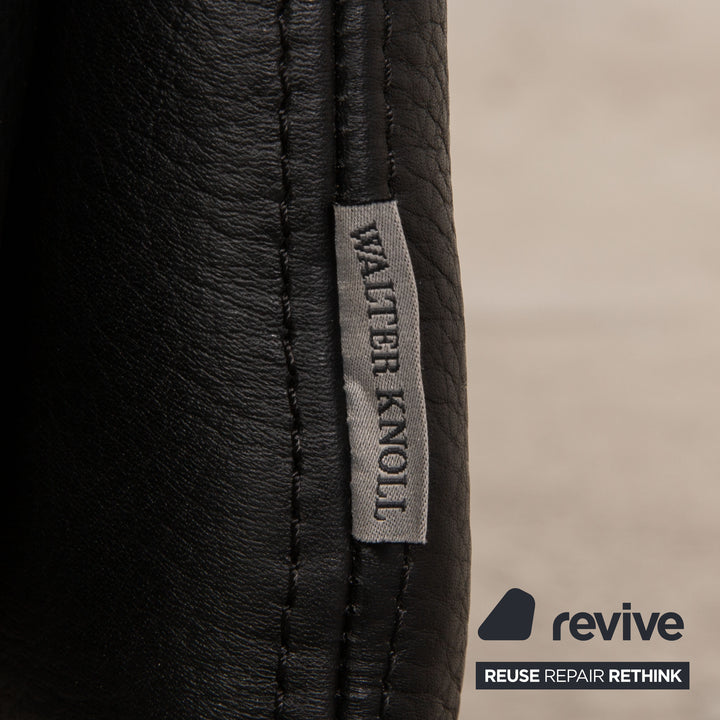 Walter Knoll Jason Leather Sofa Black Two seater couch function