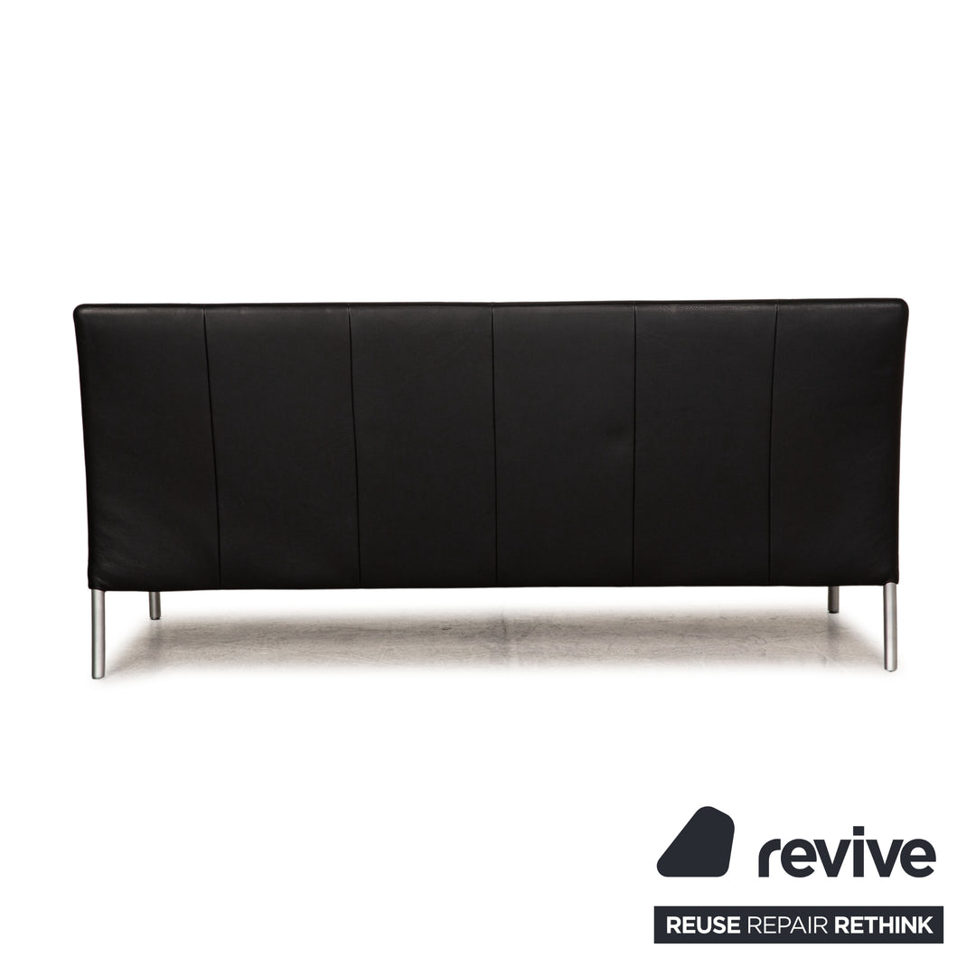 Walter Knoll Jason Leather Sofa Black Two seater couch function