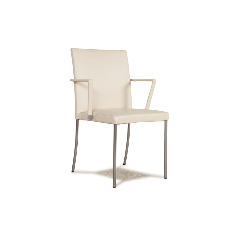 Walter Knoll Jason Lite Leather Chair Cream