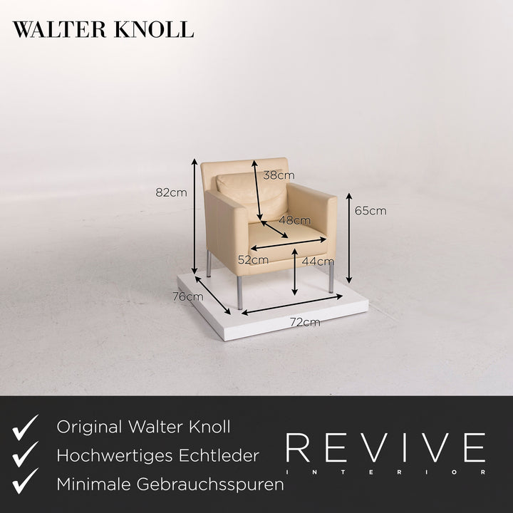 Walter Knoll Jason armchair set cream 2x armchair #12378