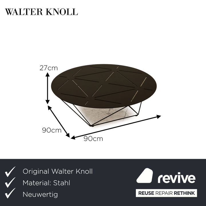 Walter Knoll Joco Side Table Stahl Couchtisch Schwarz